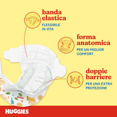 Pieluszki Huggies Unistar rozmiar 4 (7-14 kg), opakowanie 128 pieluszek (podstawowe)