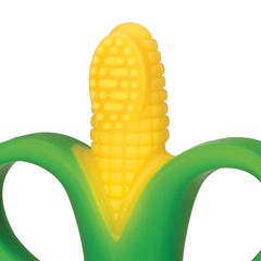 Nuby - Ajutor pentru dentiție în formă de știulete de porumb - 3M+, Multicolor