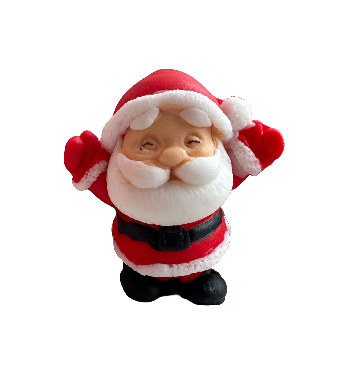 Decoratiune comestibila din pasta de zahar, Mos Craciun Decoratiuni din Pasta de Zahar Naty Shop