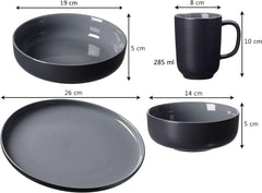 Set de veselă combinat Ritzenhoff & Breker Jasper | 16 piese