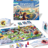 Ravensburger 24582 Ventopia - Elektroniczna gra planszowa Latająca Wyspa dla dzieci w wieku 7+ dla 1 do 4 graczy