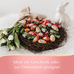 Mousse de ciocolată Lindt cu ouă de ciocolată | 450 g | Ciocolată cu lapte umplută cu mousse de ciocolată care se topește în gură | Ciocolată de Paște | Cadou de ciocolată | Ouă de Paște | Ouă de ciocolată