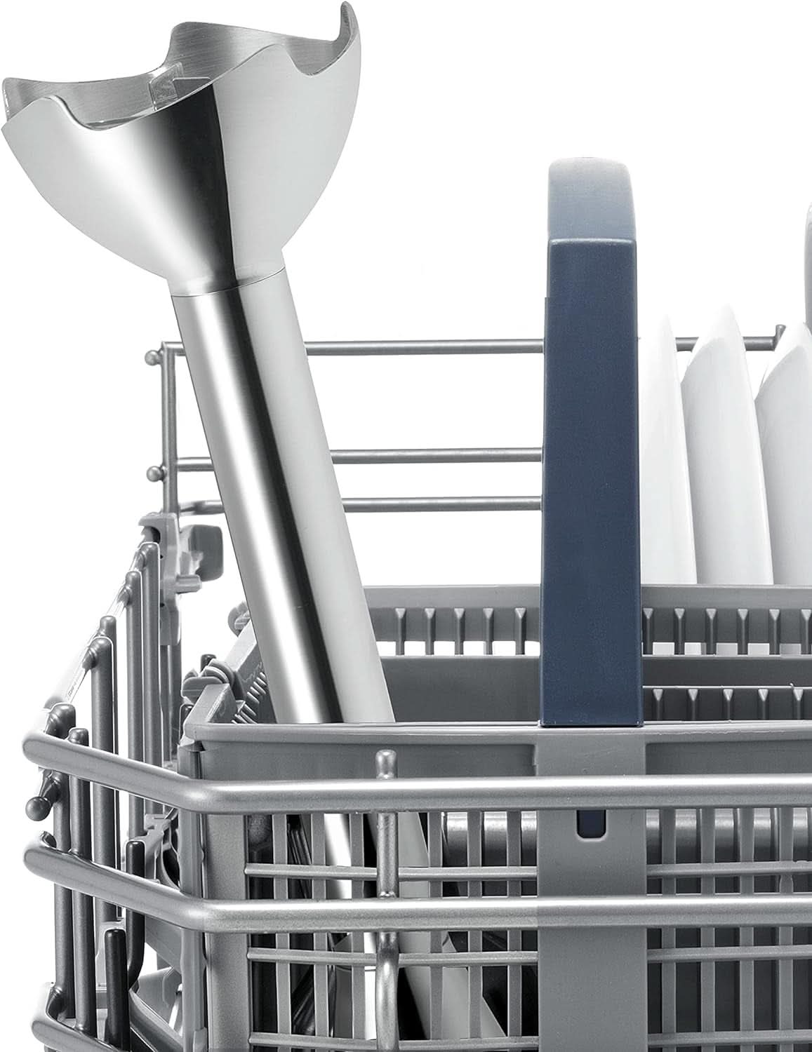 Haushaltsgeräte MSM6B500 Stabmixer, 350 W, Silber/Weiß Bucatarie Naty Shop