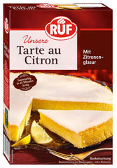 RUF Tarte Au Citron, Backmischung Für Einen Schnellen Zitronen-Kuchen Französische Art, Mit Fruchtiger Zitronen-Glasur Naty Shop Citron 380 G (opakowanie 1Er)