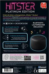 Hitster Platinum Edition – imprezowa gra muzyczna zawierająca 500 utworów z popu, rocka, hip-hopu, tańca i nie tylko, w tym głośnik