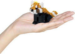 Bandai - Nanoblock - Roter Panda - Czerwona Panda - Mini-Bausteinfigur - Baukastenspiel - Pixel-Tierfiguren-Bausatz Panda - NBC194