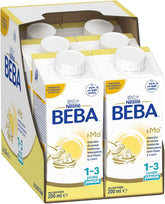BEBA Junior Gotowy do spożycia napój mleczny dla dzieci 1-3 lat, z HMO, zawartość białka dostosowana do wieku, bez oleju palmowego, bez oleju rybnego, żywność dla małych dzieci, opakowanie 6 szt. (6 x 200 ml)
