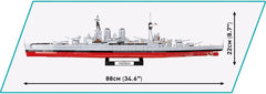 Cobi 4830 Historical Collection WWII HMS Hood 2613, Mittel
