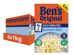 Oryginalny ryż basmati Ben's, gotowany w torebce przez 10 minut, 6 opakowań (6 x 1 kg)