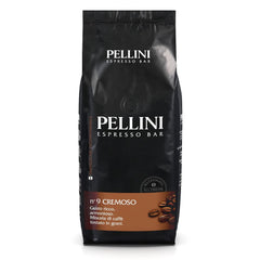 Pellini N.9 Cremoso, boabe de cafea pentru espresso 1Kg, amestec de Arabica și Robusta Cafea Naty Shop N. 9 Cremoso