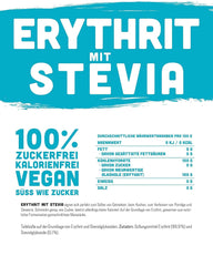 Erytrytol + Stewia Naturalny zamiennik cukru bez kalorii 1:1, 1 Kg Słodziki Naty Shop