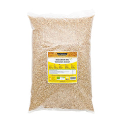 Organiczny bulgur włoski 5 kg, cała pszenica, pszenica durum, popękana pszenica, idealny do przyrządzania tabbouleh i dań orientalnych, praktyczny format