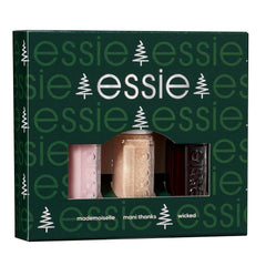 Zestaw Essie Mini Trio XMAS, nr. 13 Mademoiselle + nr. 49 Wicki + nie. 570 Mani Dzięki, 3 x 15 ml