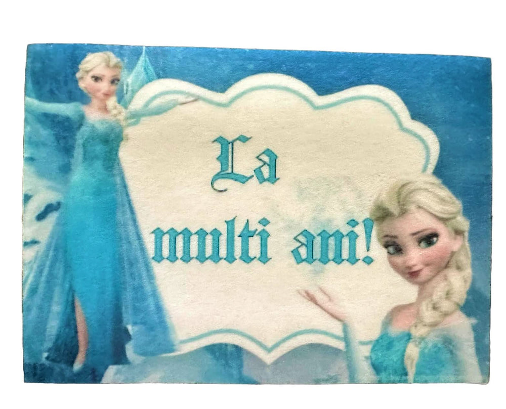 Decoratiune comestibila din zahar, Elsa - "La multi ani!" Nati Shop