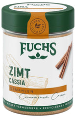 Fuchs Mielony Cynamon Cassia - Do aromatyzowania ciast, deserów lub herbat, 45 gramów Przyprawy Naty Shop