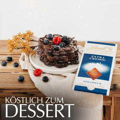 Lindt EXCELLENCE Ekstra kremowa czekolada mleczna | Batonik 100g | Wyśmienita, mleczna czekolada premium o kremowym, mlecznym smaku | Intensywny i trwały aromat | Czekoladowy prezent