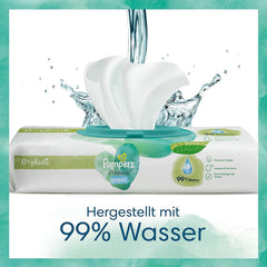 Zestaw pieluszek Harmonie Aqua Rozmiar 1 (2-5 kg, 180 szt.), Rozmiar 2 (4-8 kg, 240 szt.), Half Moon Box i chusteczki Aqua Baby, 720 chusteczek (15 x 48), Zestaw startowy dla niemowląt