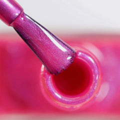 Lakier HYBRYDOWY alessandro Pink Melon - żywy odcień różu z drobnymi drobinkami brokatu - Perfekcyjne paznokcie w zaledwie 3 krokach, bez diody LED - trwałość aż do 10 dni! 8ml