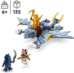 LEGO NINJAGO Mały smok Riyu Zabawka ze smokiem i trzema minifigurkami Zabawka ninja do zbudowania dla 6-latków dla chłopców i dziewcząt Pełny akcji prezent dla dzieci 71810 Zestawy do budowania Besuche den LEGO-Store