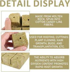 Kostki do sadzonek wełny mineralnej 28 - Kostki do sadzonek wełny mineralnej 4x4x4cm - Kostki do sadzonek, kostki wełny mineralnej, systemy sadzonek hydroponicznych/rośliny klonowane/projekty szkolne, uprawa sadzonek bez gleby