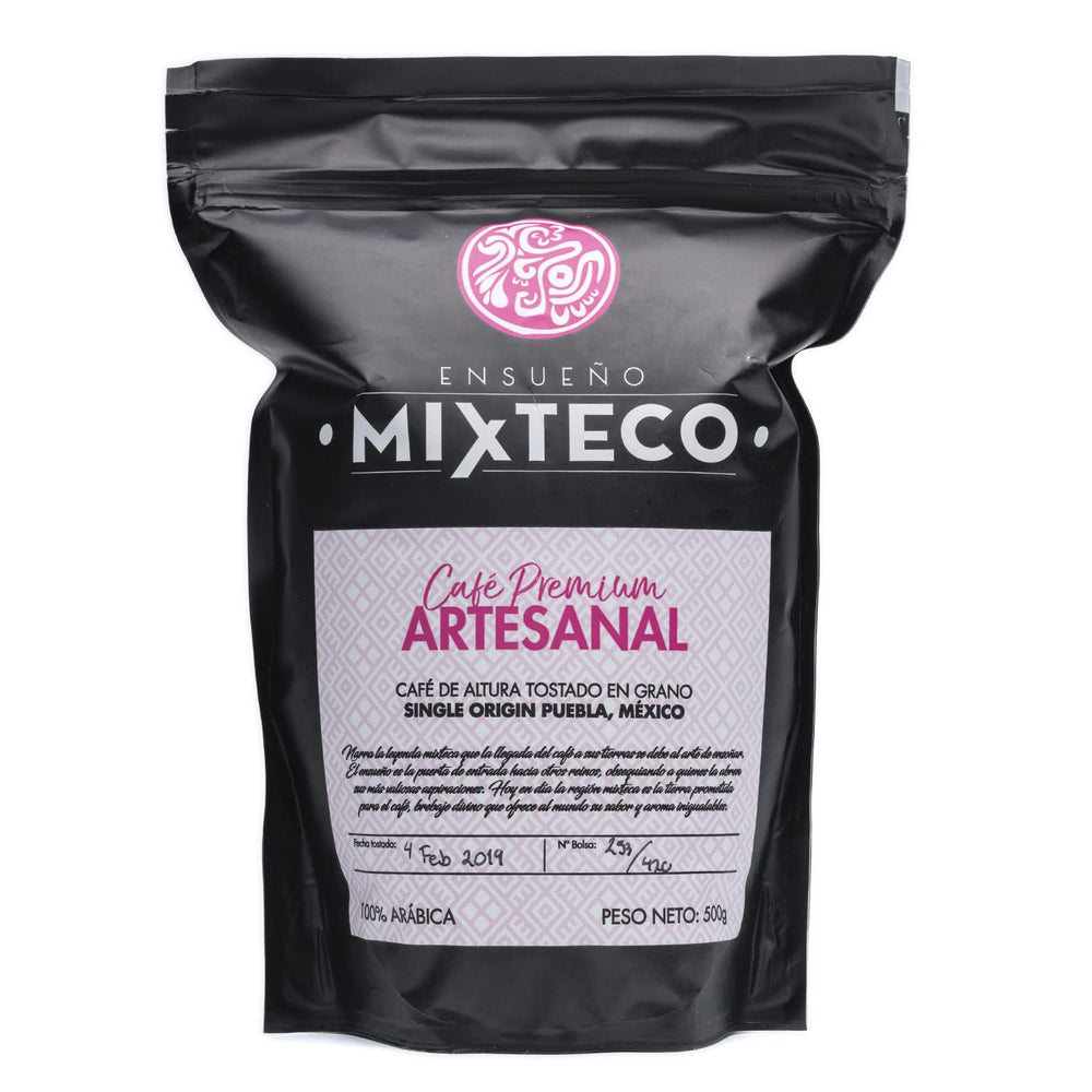 Boabe de cafea Arabica prăjite | 500 g | cu note de cacao și migdale | De la o prăjitorie tradițională de cafea | Gust delicat