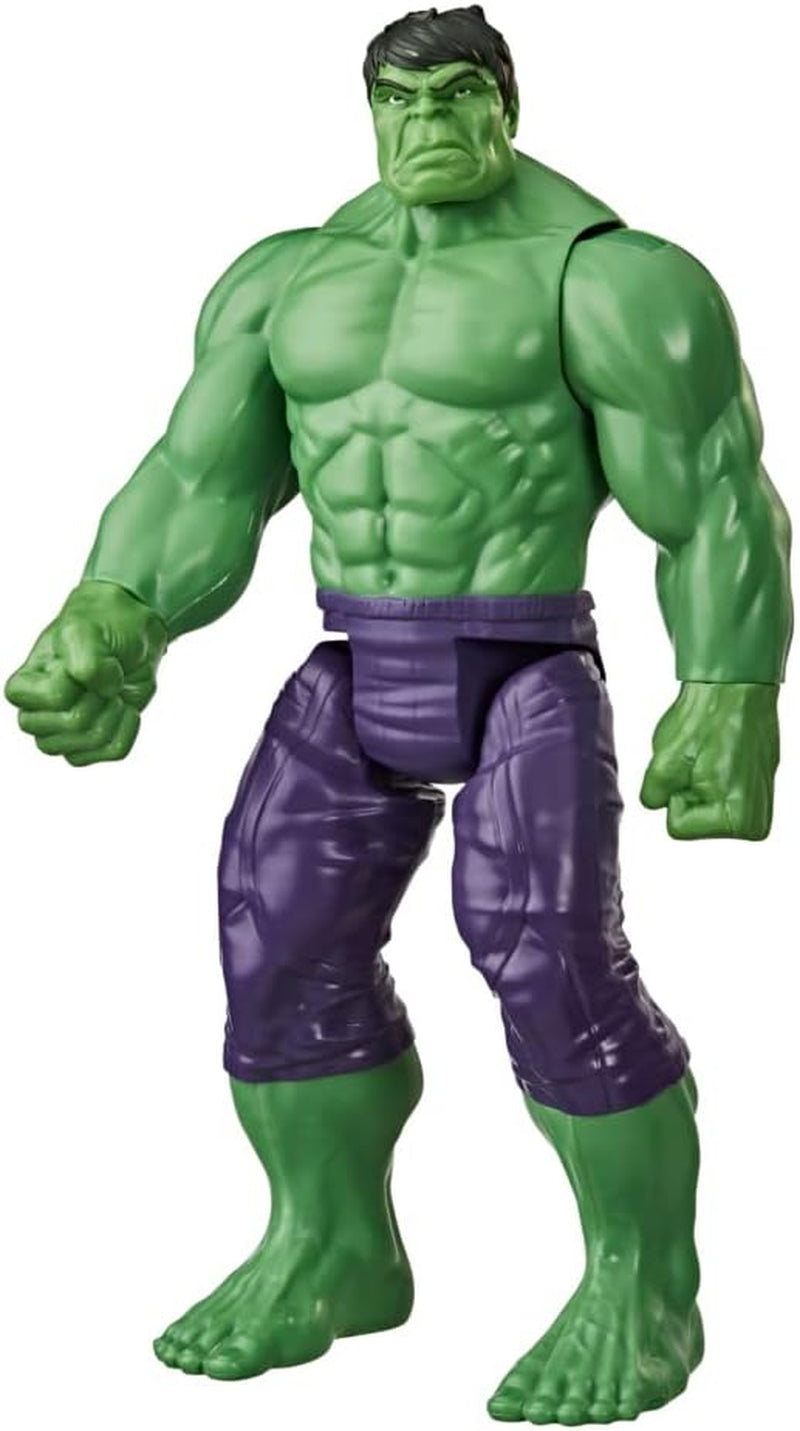 Hasbro E74755L2 Marvel Avengers Titan Hero Series Blast Gear Deluxe Hulk figurka 30 cm duża zabawka inspirowana komiksami Marvela dla dzieci 4+ figurki sklep Naty domyślny tytuł