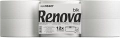 Hârtie igienică Renova Jumbo BLK, 12 role la 170 M, hârtie albă, 2 straturi