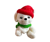 Decoratiune comestibila din pasta de zahar, Iepuras de Craciun Decoratiuni din Pasta de Zahar Naty Shop