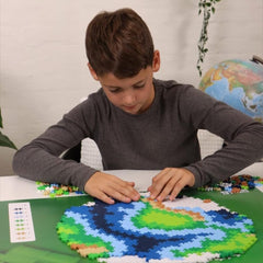 PLUS PLUS Puzzle z klocków Ziemia 800 szt. Globe, Erde