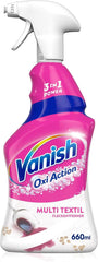 Vanish Oxi Action Multi - Odplamiacz do tekstyliów w sprayu - 660 ml - Detergent do tekstyliów do dywanów i tapicerki - przeciw brudowi i zapachowi moczu Naty Shop