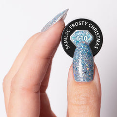 Lakier UV do paznokci Semilac 610 Frosty Christmas 7 ml
