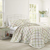 Laura Ashley Home Rüschen Garden Collection kołdra, 100% bawełna, wyjątkowo miękka, na każdą porę roku, dwustronna, elegancka, podwójne łóżko, kremowy kolor (197783) Kołdry i kołdry Naty Shop Twin