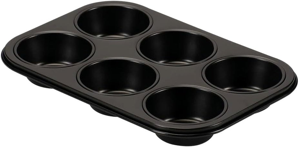 , Formați 6 brioșe 18.5x27cm, negru Matrite si tavi pentru copt Naty Shop 6 Muffins