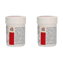 Colorant alimentar concentrat Funcakes Paste Colorant Roșu de Crăciun; pentru aluat, cremă, fondant, marțipan, aluat, pastă de modelat și pastă de flori. Halal și Kosher. 30 g (Pachet de 2)