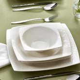 Set de veselă Karaca New Flava din porțelan, format din 24 de piese, pentru 6 persoane, alb, elegant și durabil, se poate spăla în mașina de spălat vase, perfect pentru uz zilnic și ocazii speciale