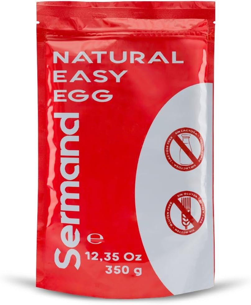 Eiklarpulver (350g) | Getrocknetes Eiklar Pulver | Eialbumin für Backen & Kochen | Ohne Zusatztoffe | Opakowanie typu zip-bag niezawierające laktozy