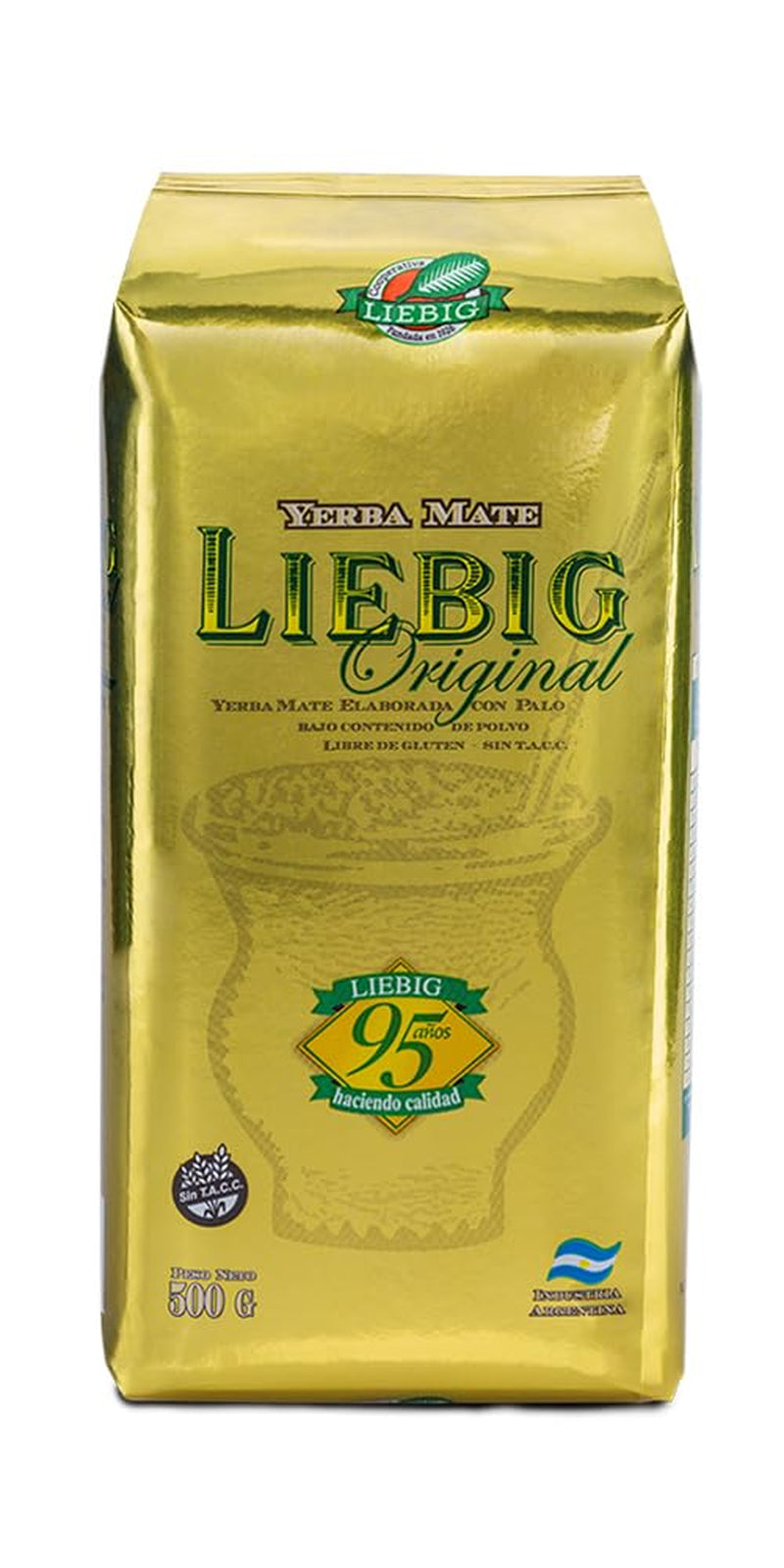 Liebig Original 500G - Ceai Mate din Argentina cu bucăți de tulpină