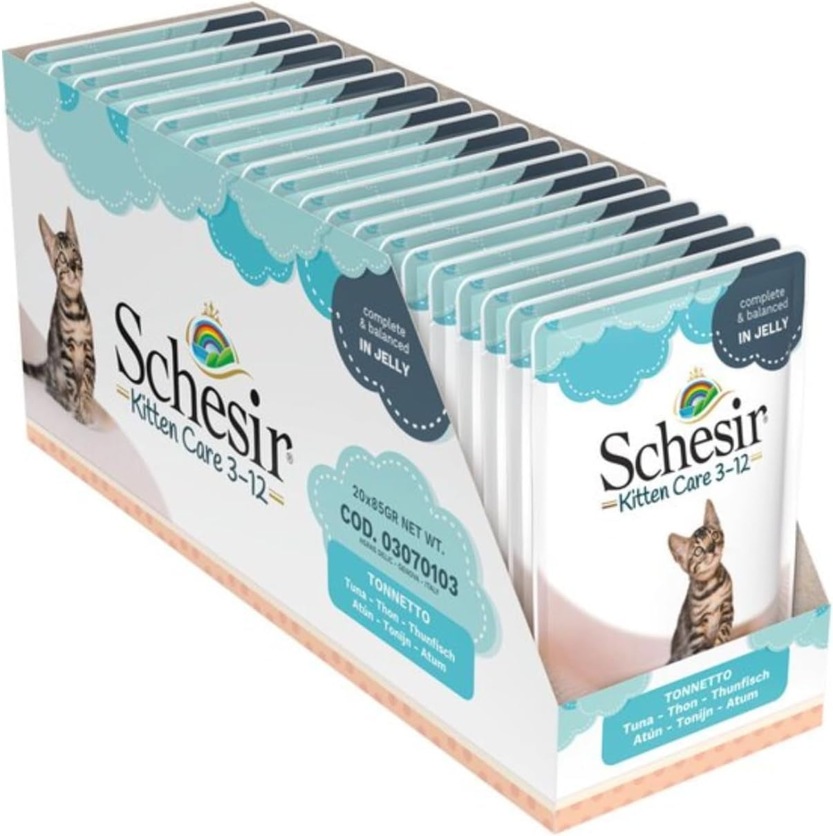 Cat Bio Kitten Monoprotein Chicken, hrană umedă pentru pisici, 16 pungi X 85 G