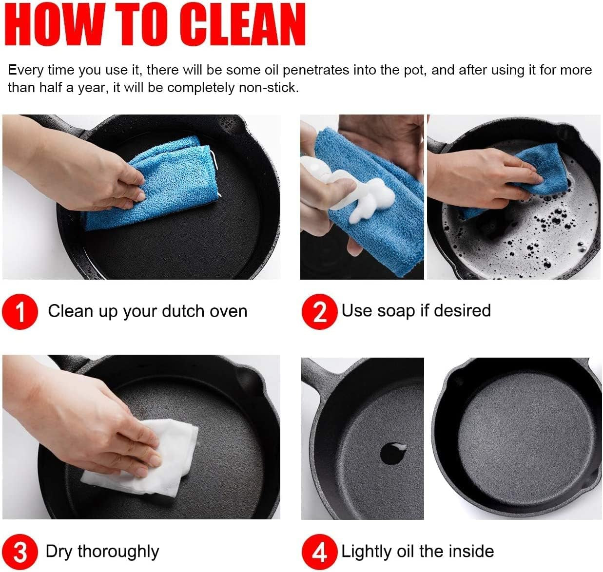 OVERMONT tigaie de grătar din fontă cu mâner Oale si Tigai Naty Shop