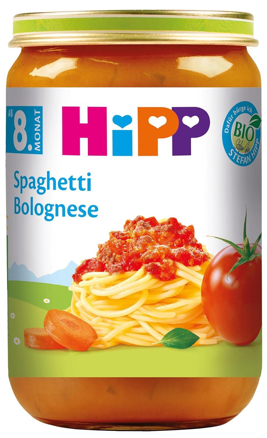 HiPP Spaghetti Bolognese, opakowanie 6 szt. (6 x 220 g)