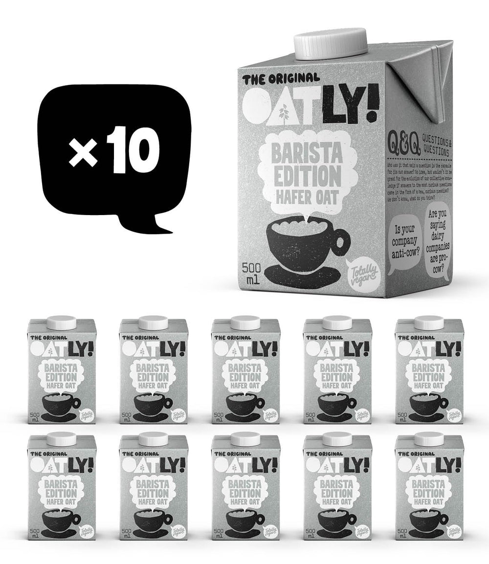 Oatly Haferdrink Barista Edition 500 ml X 10 (Die Verpackung kann variieren)