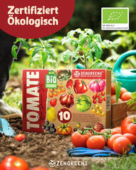 Organiczne nasiona pomidorów w zestawie 10 - 10 nasion pomidorów do łatwej uprawy w ogrodzie, na balkonie lub na podwyższeniu - Nasiona roślin - Sadzonki