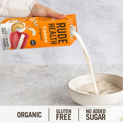 Rude Health 6 x 1 litr Bio-nerkowca, 100% naturalny Bio-Getränk, glutenfrei, ungesüßt, preisgekrönt, gesund i wegański, 100% recykling Verpackung