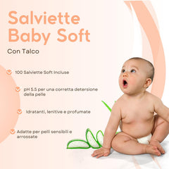 Chusteczki nawilżane Aloe Baby do skóry wrażliwej, bez alkoholu, przyjazne dla skóry, pH 5,5, lekko pachnące, 1728 sztuk (24 opakowania)