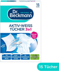 Șervețele Dr. Beckmann Fest, Active-White, 15 șervețele Detergenti Rufe Naty Shop