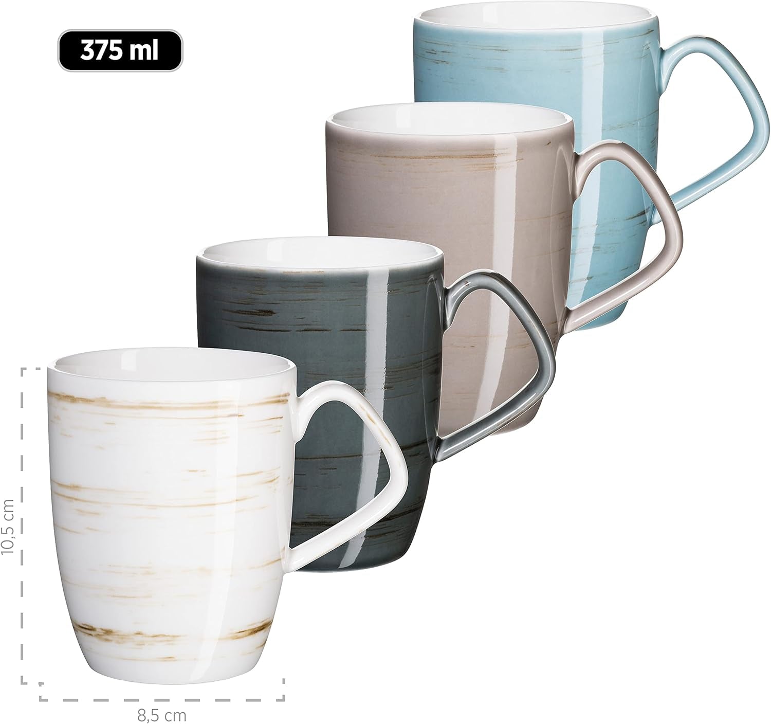 MÄSER 931526 Set de veselă premium Derby pentru 4 persoane Seturi vesela masa Naty Shop