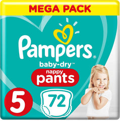 Pieluszki Pampers Baby-Dry rozmiar 8, 43 pieluchy, od 19 kg, opakowanie Jumbo+