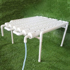 1-warstwowy zestaw do uprawy hydroponicznej z 54 doniczkami, bezglebowe systemy do uprawy roślin z PCV z pompą wodną, zestawy do uprawy hydroponicznej do uprawy warzyw i owoców na balkonach, ogrodach, tarasach i podwórkach