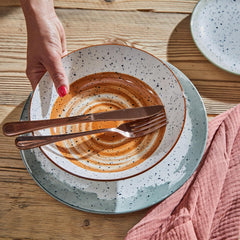 Serviciu de masă Sienna pentru 6 persoane, 18 piese, porțelan, multicolor