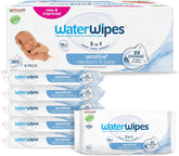WaterWipes Sensitive+ Chusteczki nawilżane dla noworodków i niemowląt, 360 sztuk (6 szt.), 3 w 1 czyszczenie, pielęgnacja, ochrona, 99,9% wody, bez substancji zapachowych